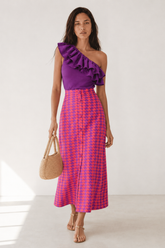 Falda Swa Fucsia morado