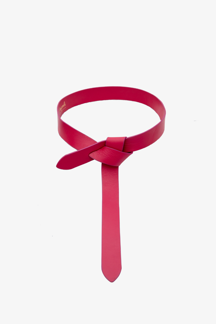 cinturón-piel-alta-calidad-lazada-fucsia-de-vestir-invitada-elegante