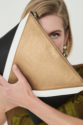 Cartera Artemis oro negro