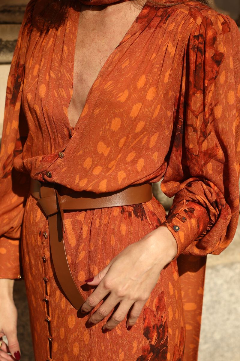 cinturón-piel-alta-calidad-lazada-marrón-de-vestir-invitada-elegante