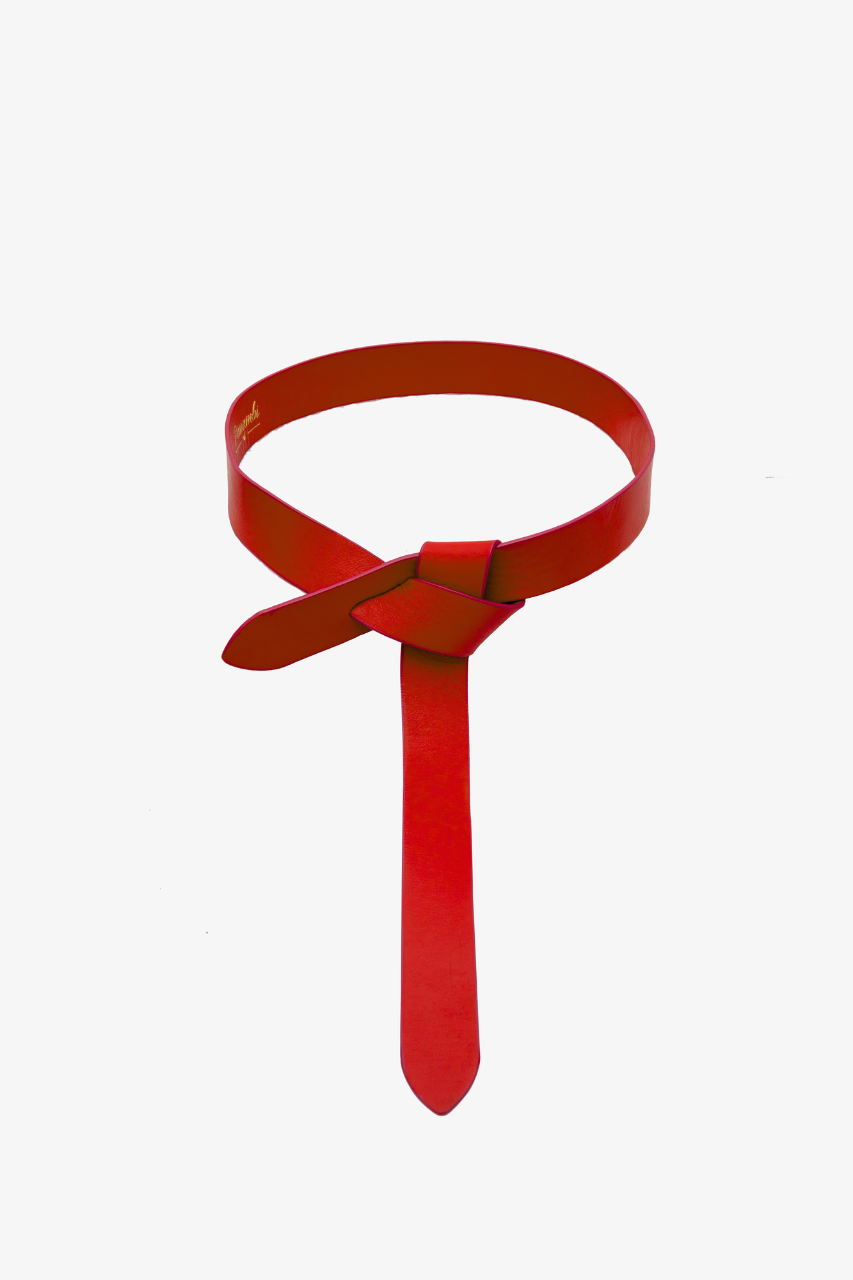 cinturón-piel-alta-calidad-lazada-rojo-de-vestir-invitada-elegante