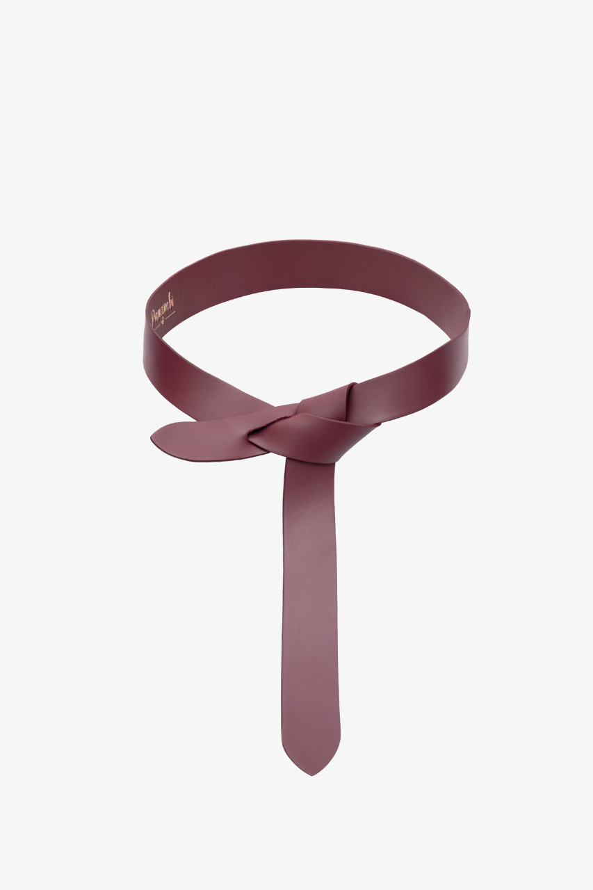 cinturón-piel-alta-calidad-lazada-burdeos-de-vestir-invitada-elegante