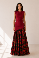 Vestido Eiden burdeos
