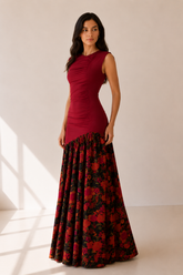 Vestido Eiden burdeos