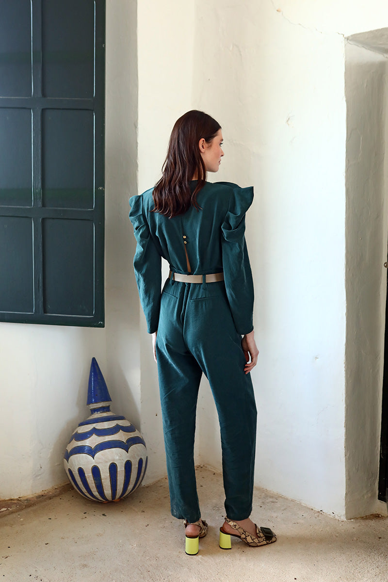 mono-ellen-petróleo-largo-invitada-color-petróleo-elegante