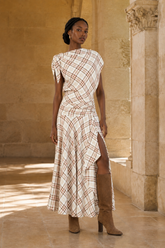 Vestido de Cuadros Algodón Sin Mangas Mujer - Lako