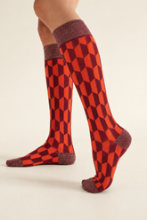 Calcetines Exágono Naranja
