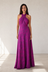 Vestido Leonora buganvilla