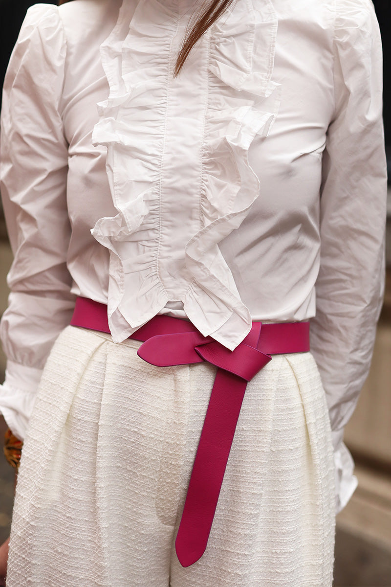 cinturón-piel-alta-calidad-lazada-fucsia-de-vestir-invitada-elegante