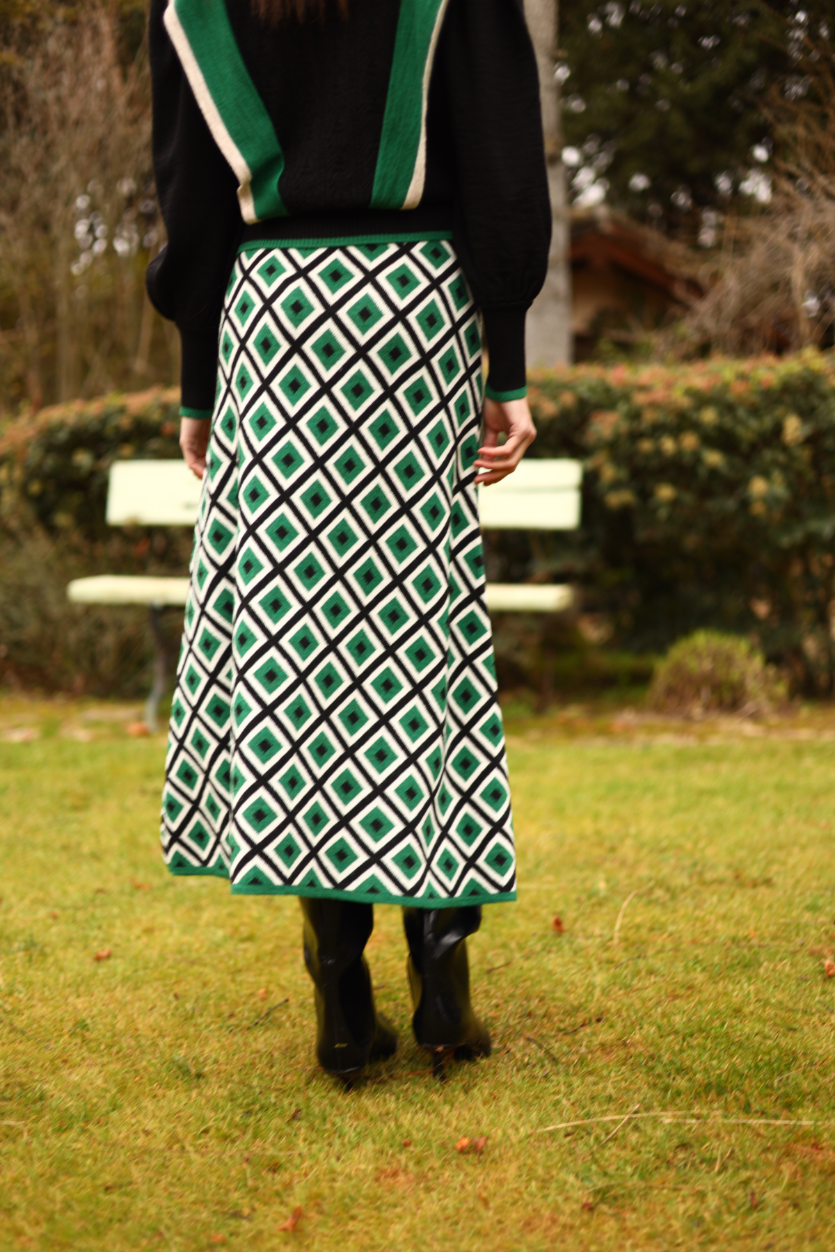 Falda Anna Verde