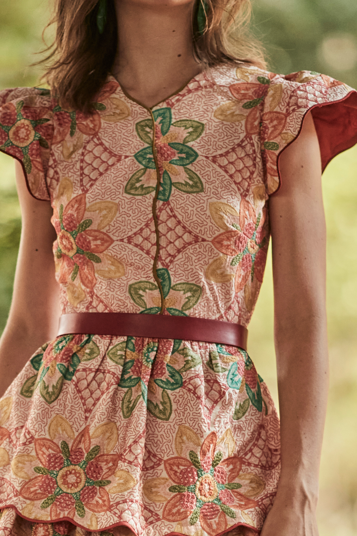 Wine Lace Belt