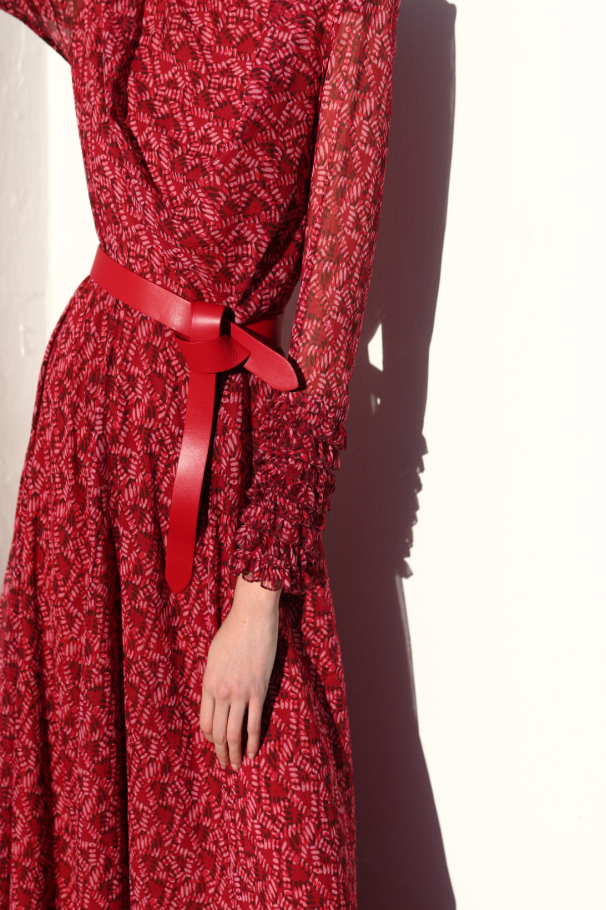 Ceinture à nœud rouge