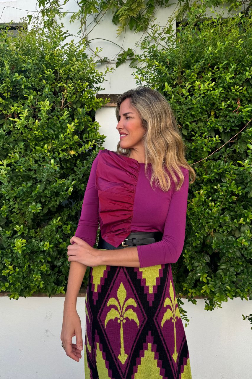 Camisa Amaris Burdeos