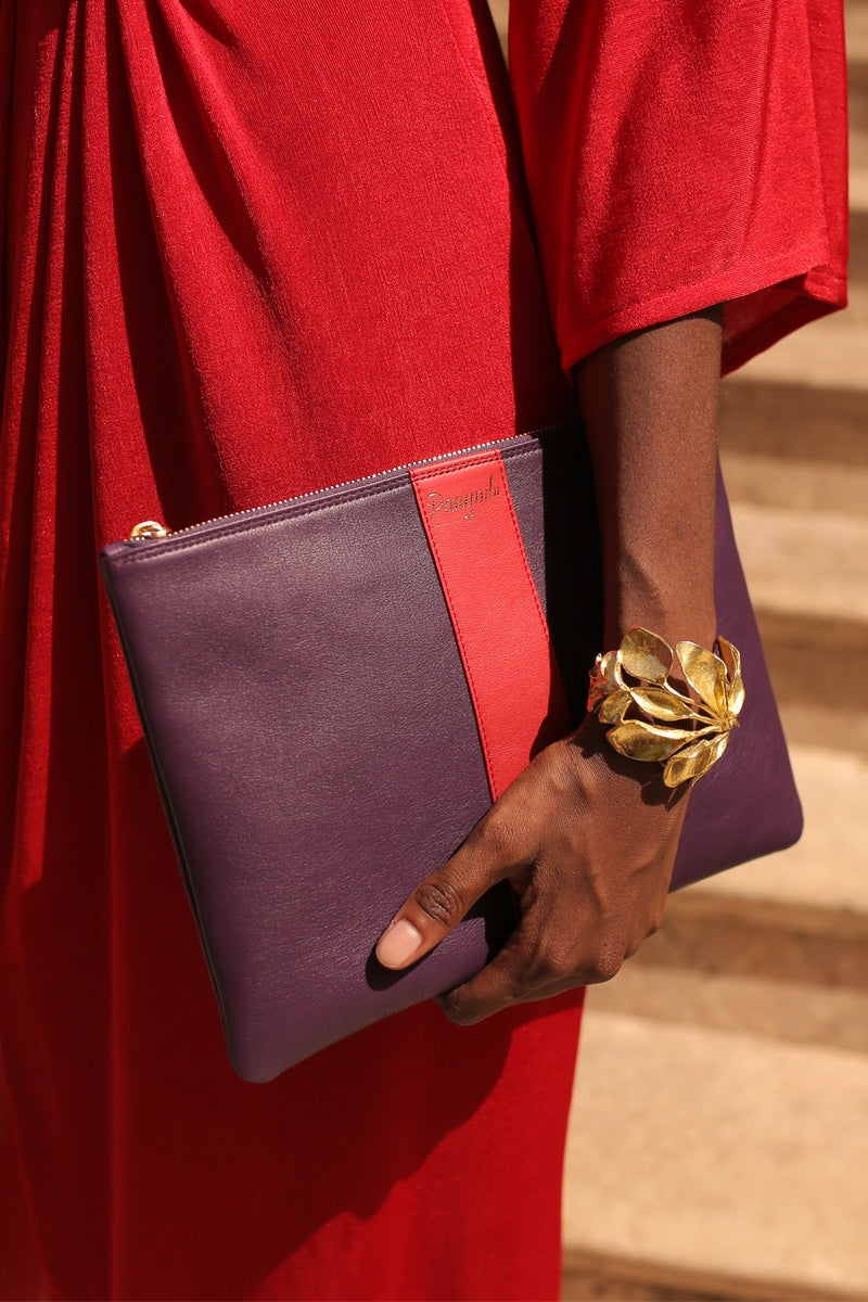 Cartera Artemis Morado Rojo