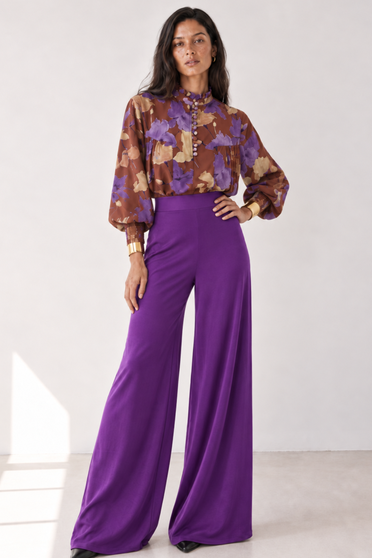 Pantalon Benoit violet