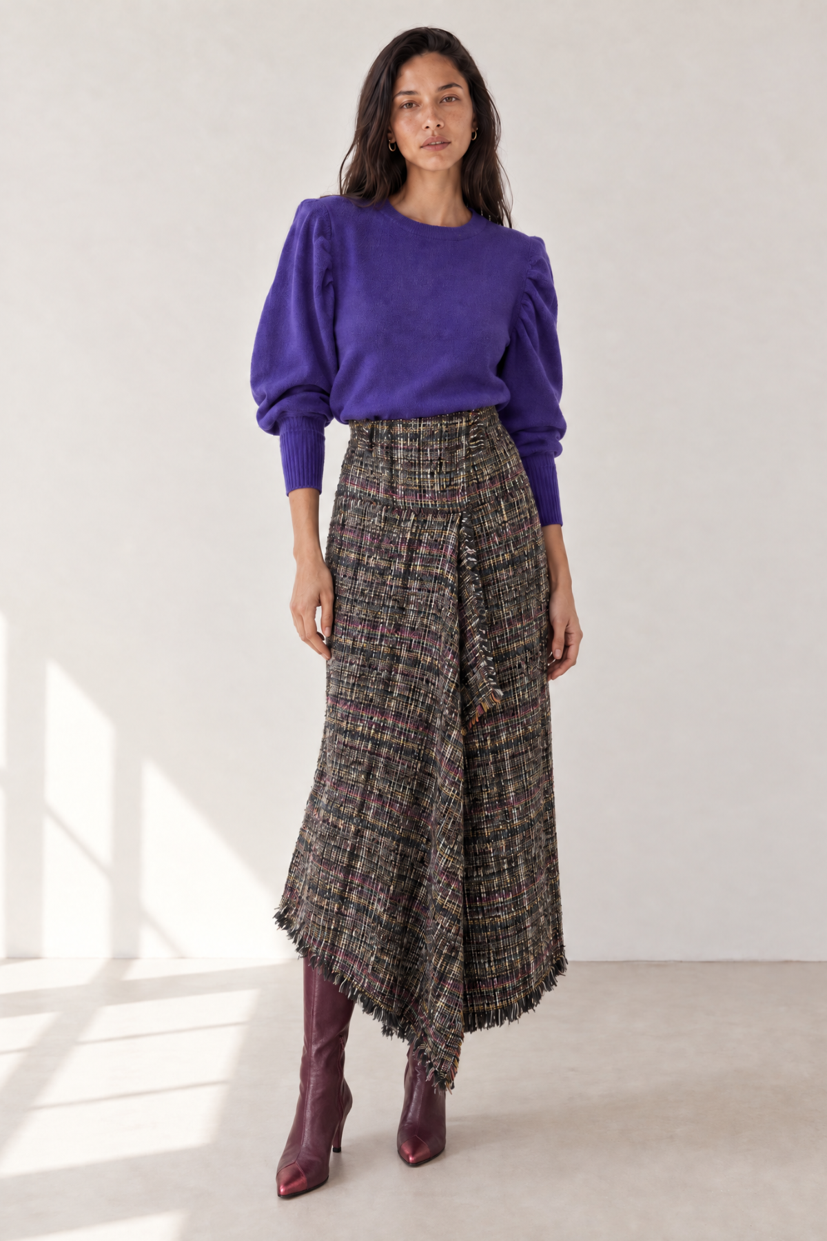 Jupe Delmi en tweed