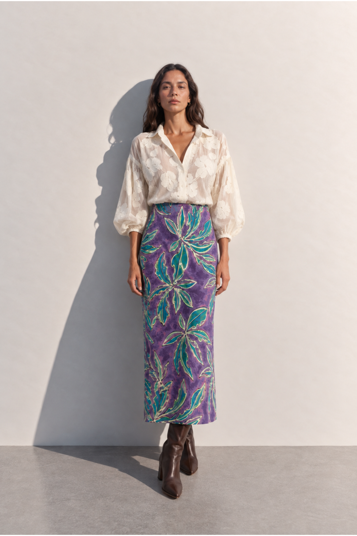 Falda Galeri morado