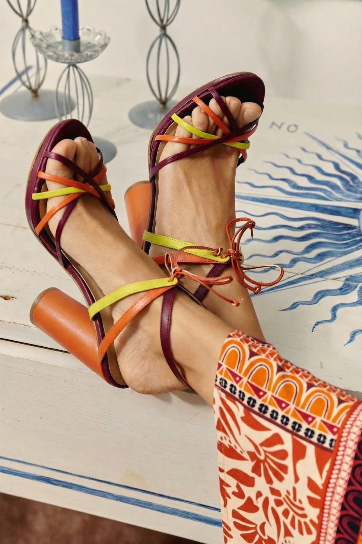 Sandales Maem orange