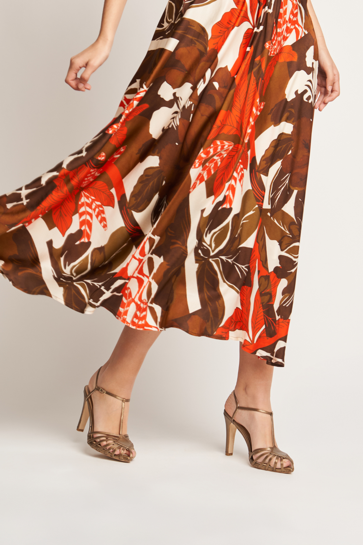 Bronze Hygge Heeled Sandals