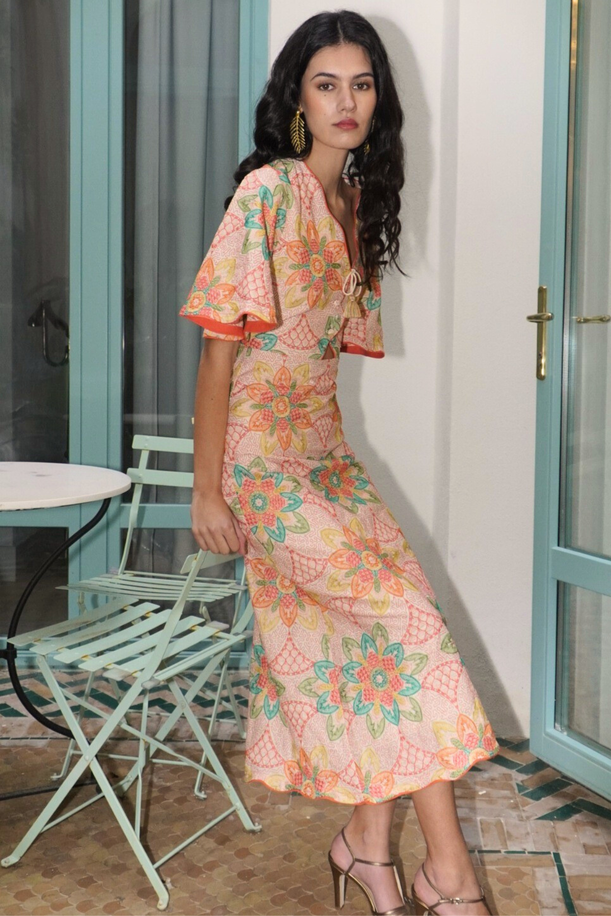 Italy Coral Dress