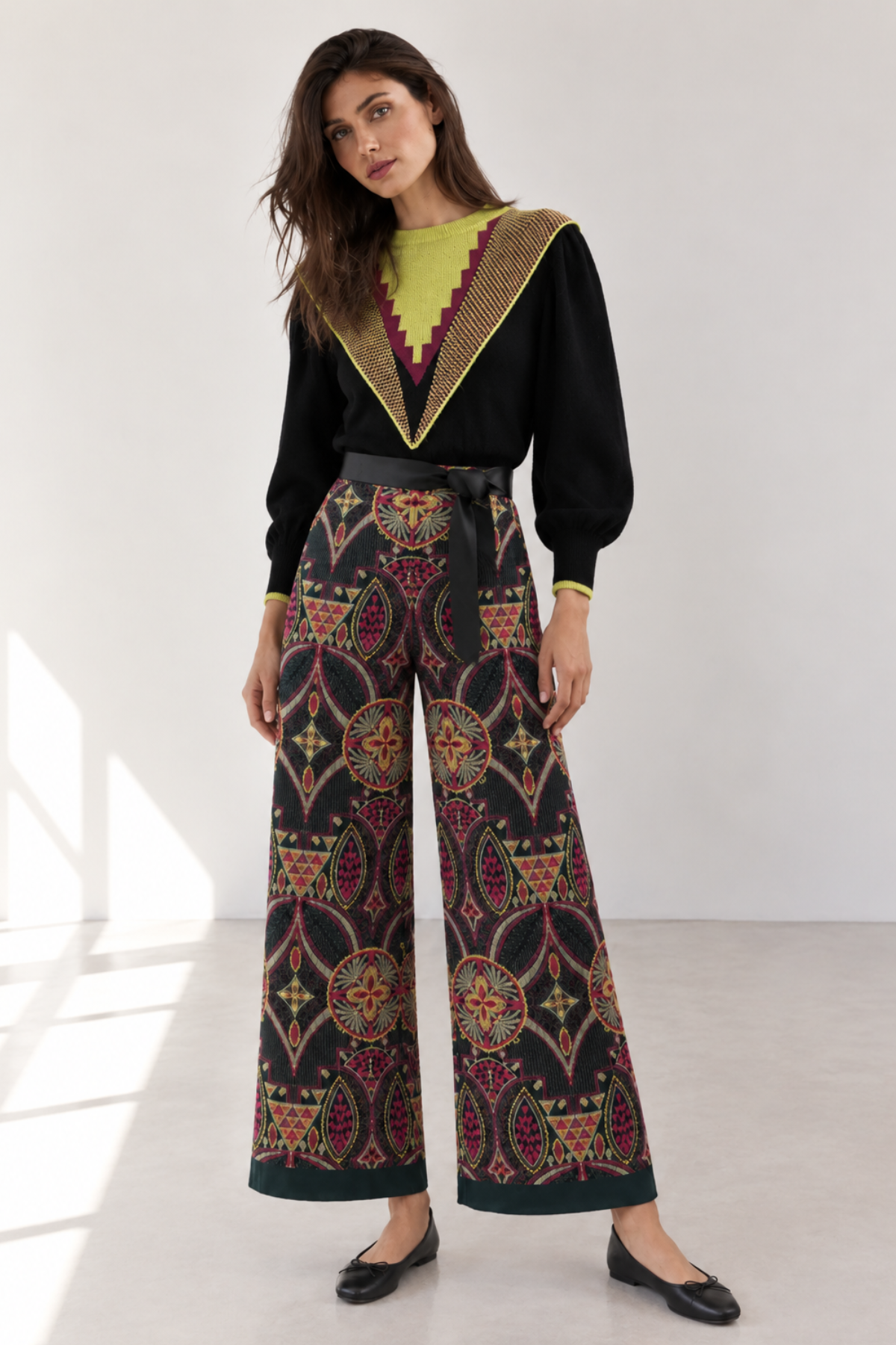 Pull Colma vert citron