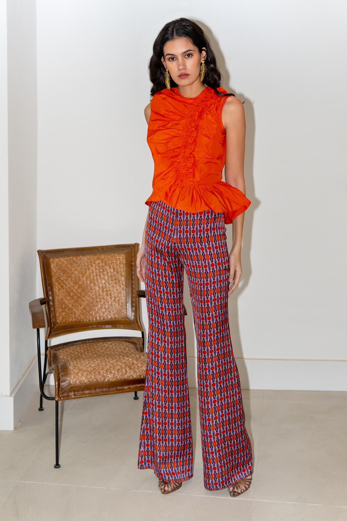 Pantalon orange Louisiane