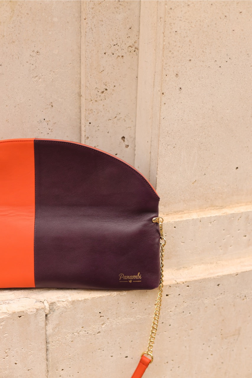 Bolso Brunne Naranja Morado