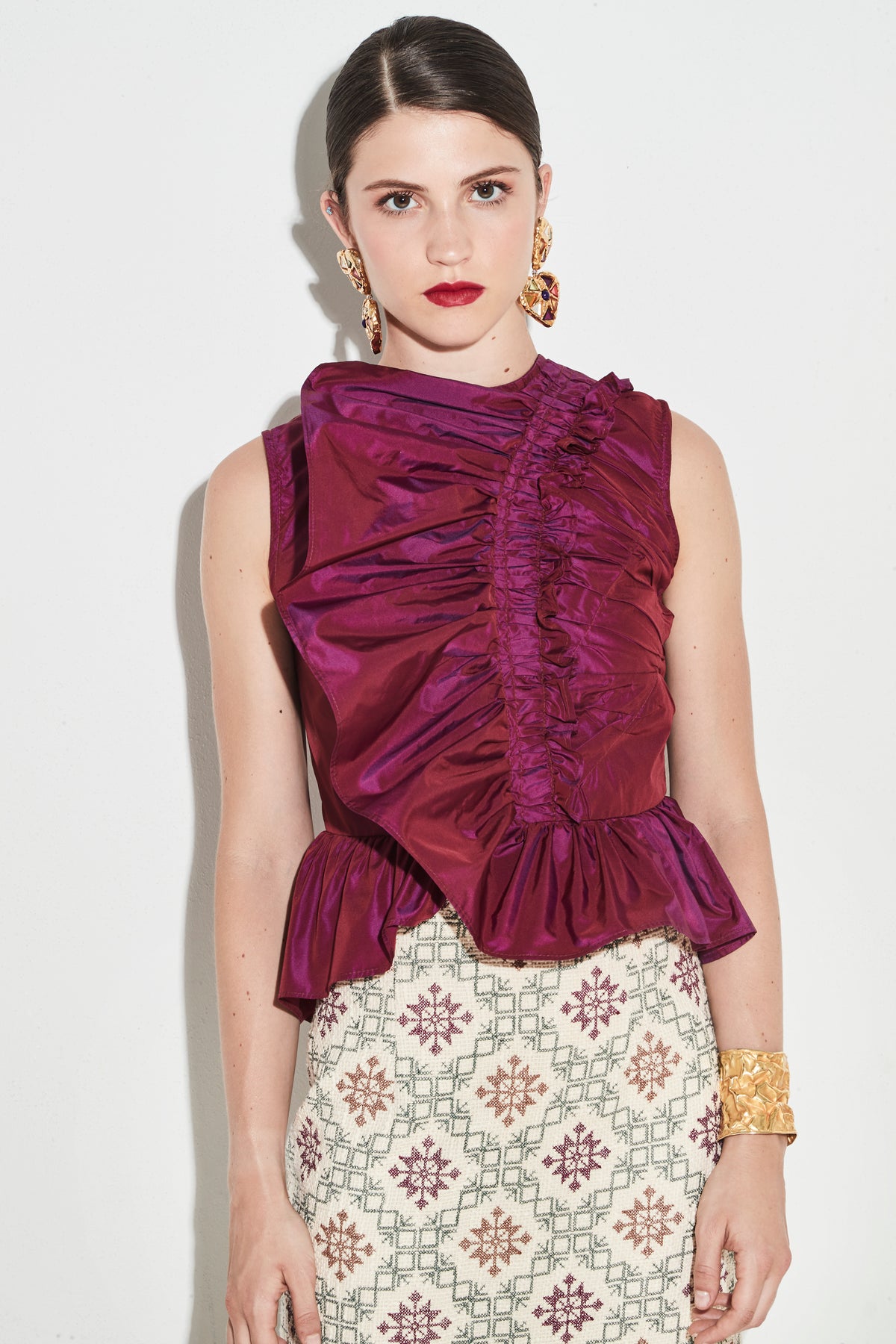 Camisa Caneil Burdeos