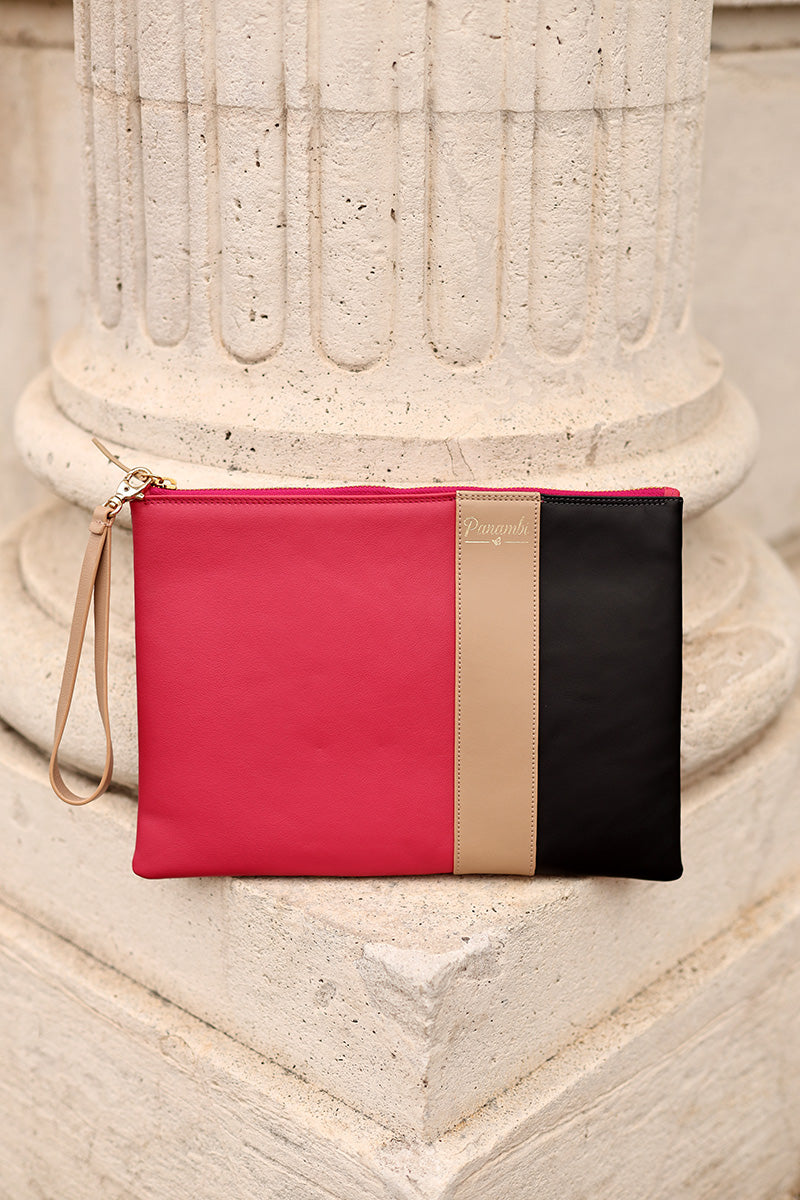 Cartera Artemis Tricolor Fucsia