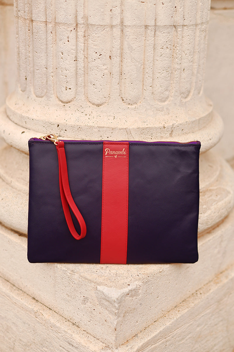 Cartera Artemis Morado Rojo