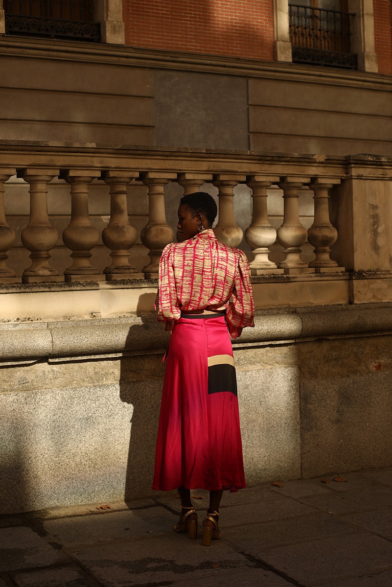 Fuchsia Ankara Skirt