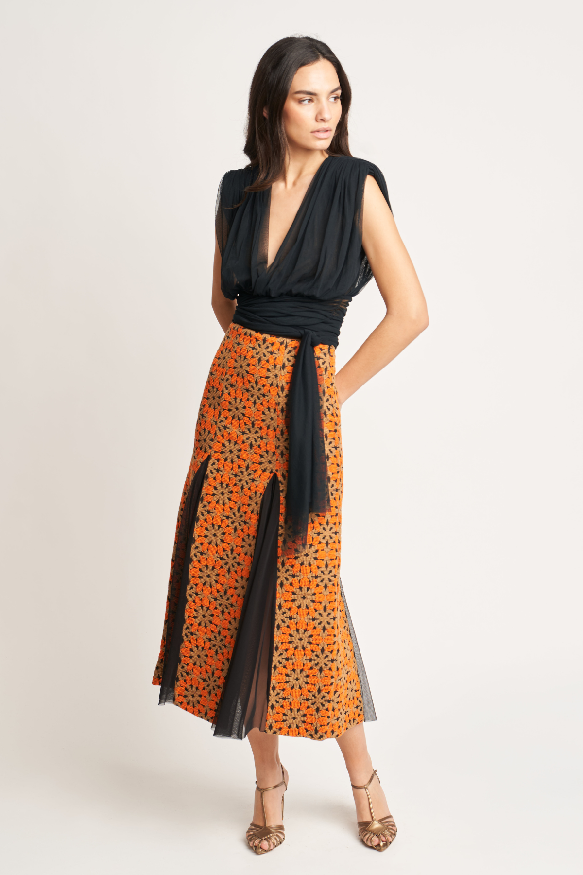 Falda Cayey Naranja