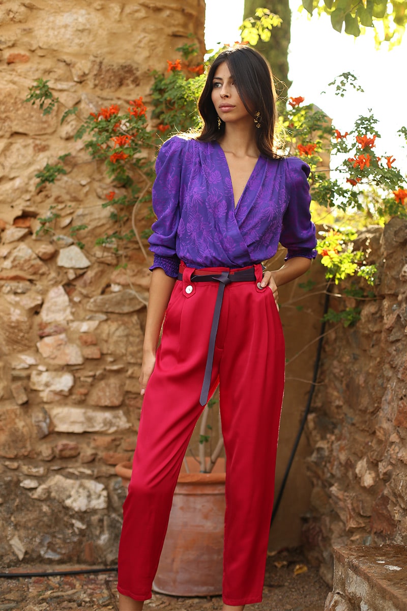 Marcela Fuchsia Trousers