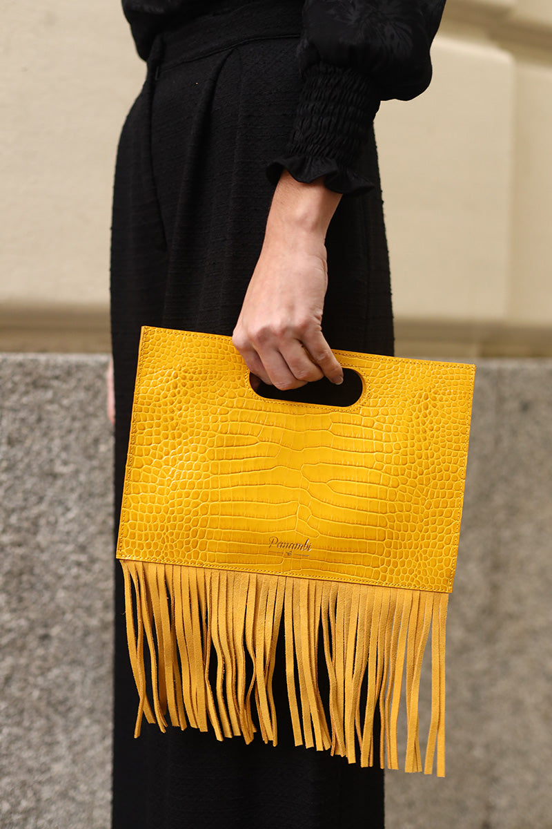 Bolso Tote Bolsos Color Mostaza Baratos Clutch Colores Bolso De